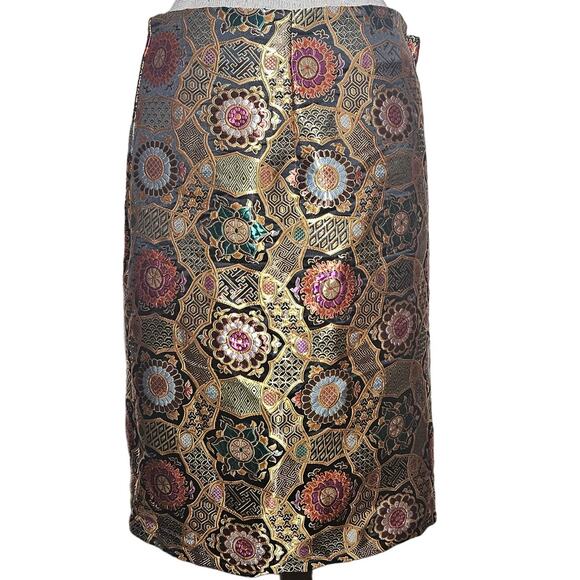 Tessuto Metallic Print Mini Skirt Size 3X - Picture 1 of 4